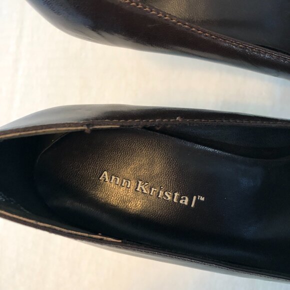 Ann Kristal Women Brown Heels Shoes Size 7.5 - 7 1/2 High Heels - Picture 5 of 9